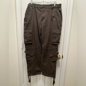 Women’s Dark Green/ Gray Cargo Pants